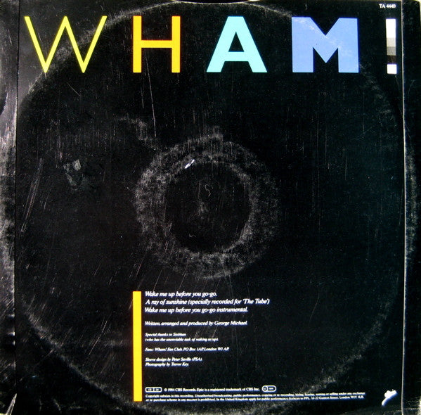 Wham! - Wake Me Up Before You Go-go (12") - Discogs image 2