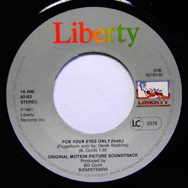Sheena Easton - For Your Eyes Only (7") - Discogs image 4