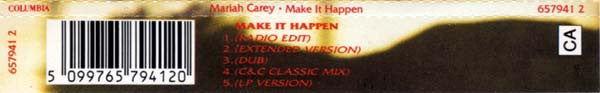 Mariah Carey - Make It Happen (CD) - Discogs image 3