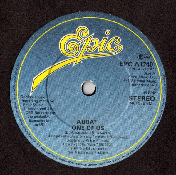 ABBA - One Of Us (7") - Discogs image 3