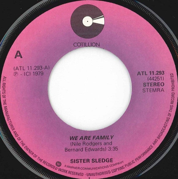 Sister Sledge - We Are Family (7") - Discogs image 3