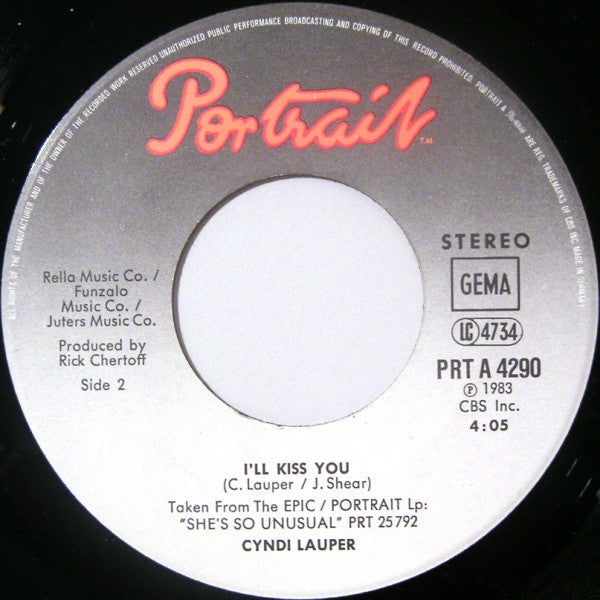 Cyndi Lauper - Time After Time (7") - Discogs image 4