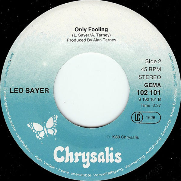 Leo Sayer - More Than I Can Say (7") - Discogs image 4