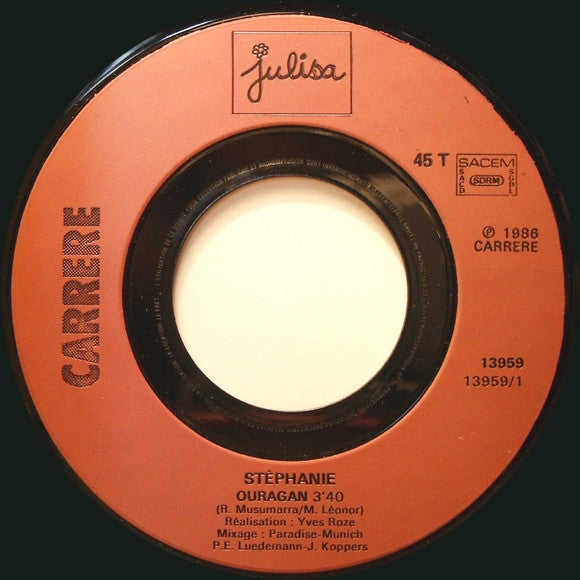 Stephanie (2) - Ouragan (7") - Discogs image 3