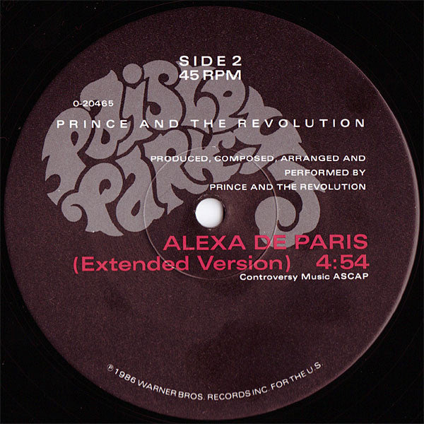 Prince And The Revolution - Mountains (Extended Version) (12") - Discogs image 4