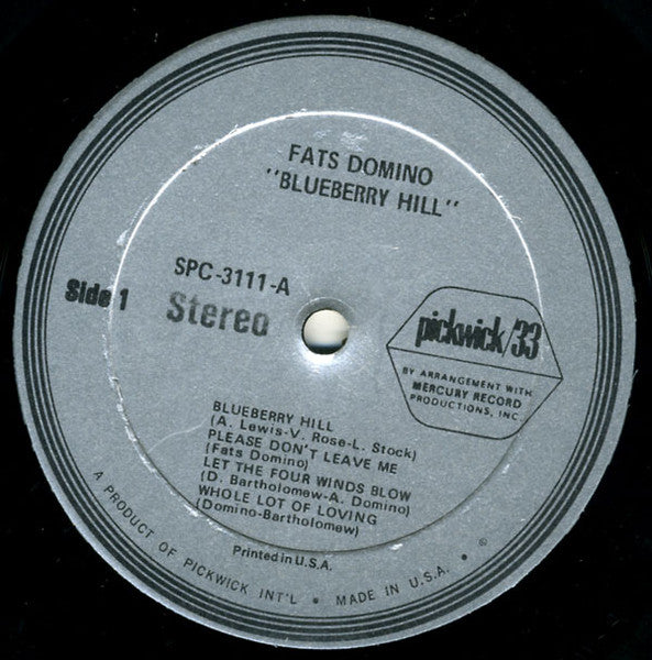 Fats Domino - Blueberry Hill (LP) - Discogs image 3