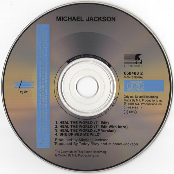 Michael Jackson - Heal The World (CD) - Discogs image 3
