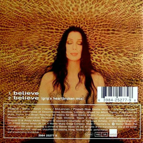Cher - Believe (CD) - Discogs image 2
