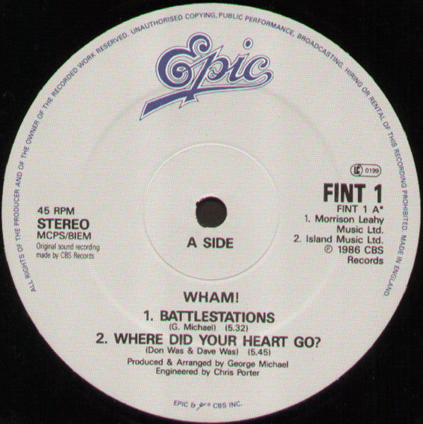 Wham! - The Edge Of Heaven (12") - Discogs image 3