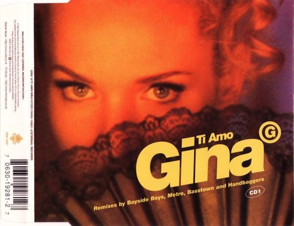 Gina G - Ti Amo (CD) - Discogs image 2