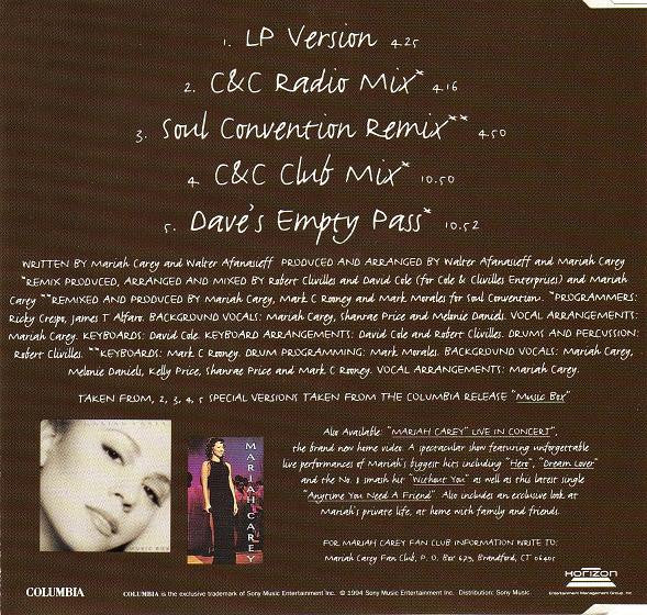 Mariah Carey - Anytime You Need A Friend (CD) - Discogs image 3