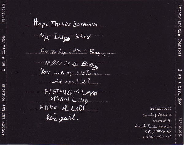 Antony And The Johnsons - I Am A Bird Now (CD) - Discogs image 2