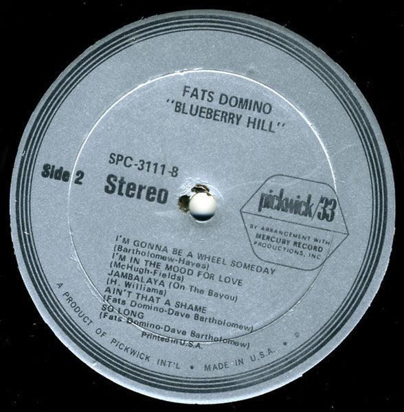 Fats Domino - Blueberry Hill (LP) - Discogs image 4