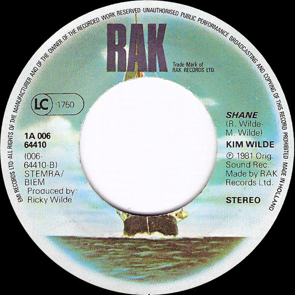 Kim Wilde - Chequered Love (7") - Discogs image 4