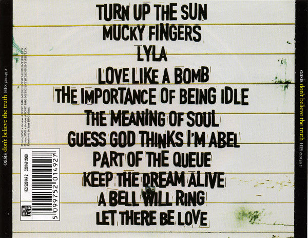 Oasis (2) - Don't Believe The Truth (CD) - Discogs image 2