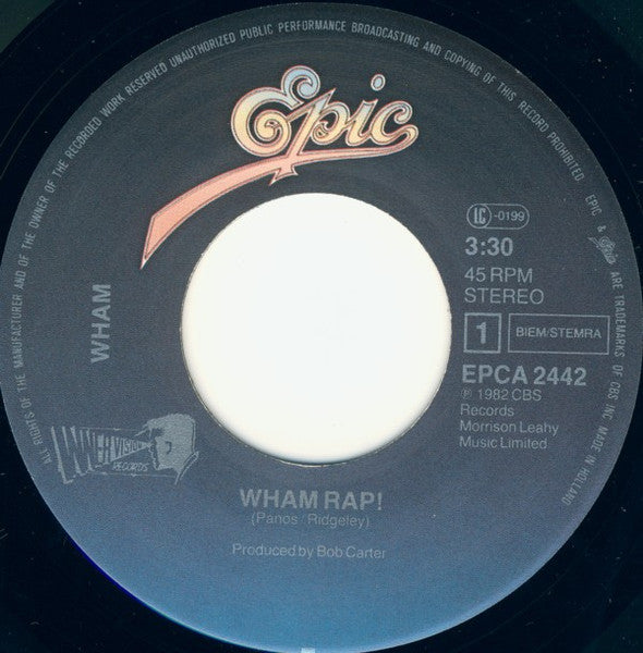 Wham! - Wham Rap! (7") - Discogs image 3