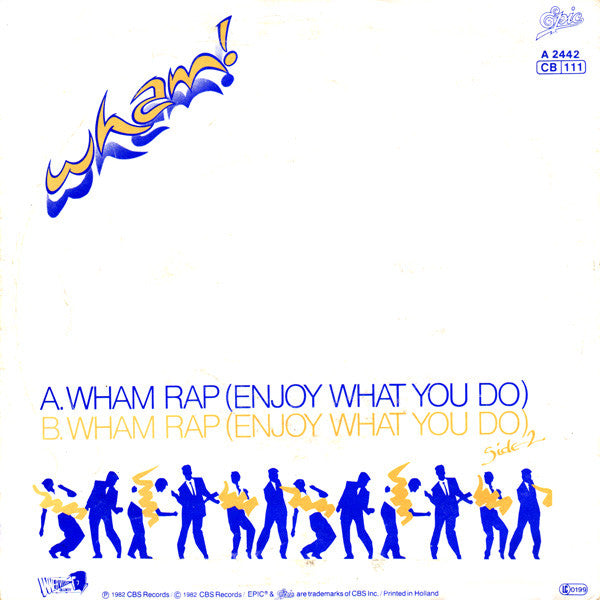 Wham! - Wham Rap! (7") - Discogs image 2