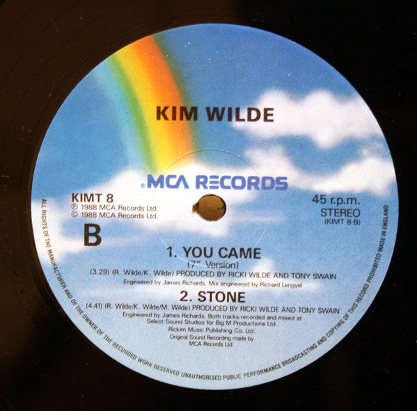 Kim Wilde - You Came (12") - Discogs image 4