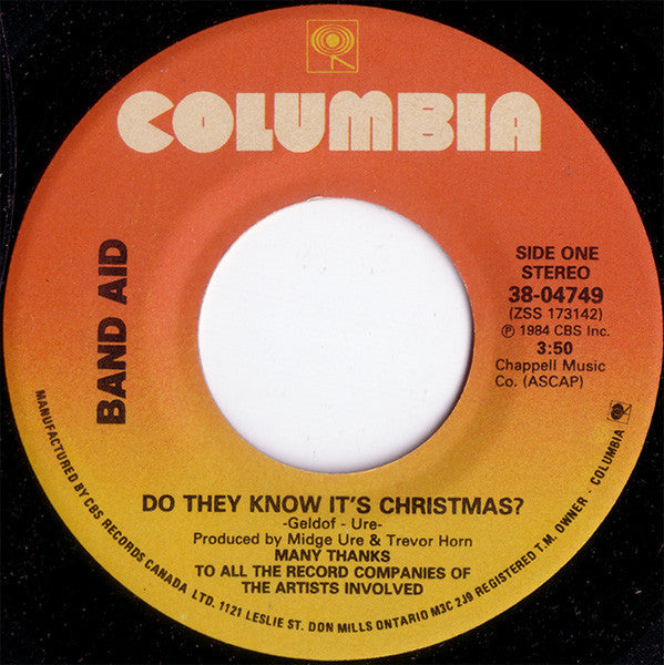 Band Aid - Do They Know It's Christmas? (7") - Discogs image 3