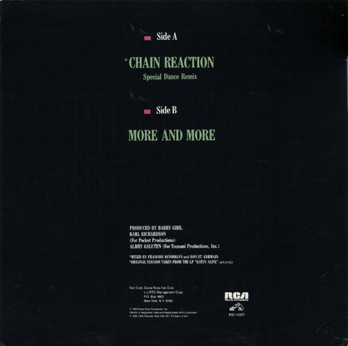 Diana Ross - Chain Reaction (Special Dance Remix) (12") - Discogs image 2