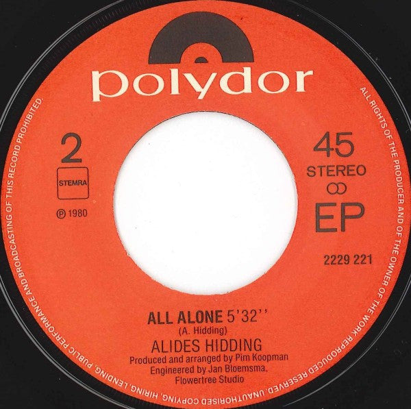 Alides Hidding - Hollywood Seven (7") - Discogs image 4