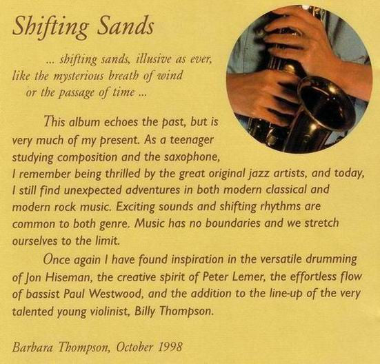 Barbara Thompson's Paraphernalia - Shifting Sands (CD) - Discogs image 6