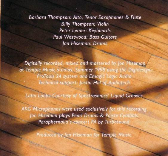 Barbara Thompson's Paraphernalia - Shifting Sands (CD) - Discogs image 5