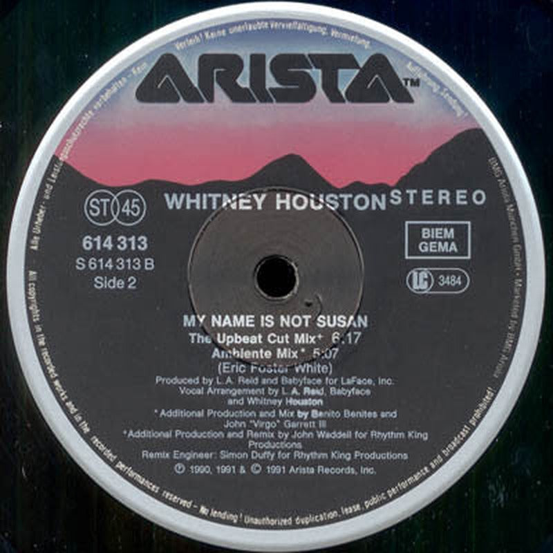 Whitney Houston - My Name Is Not Susan (12") - Discogs image 4