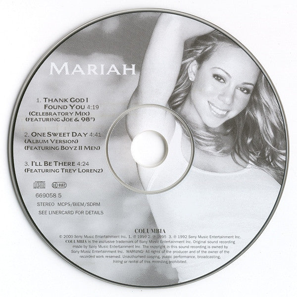 Mariah Carey - Thank God I Found You (CD) - Discogs image 4