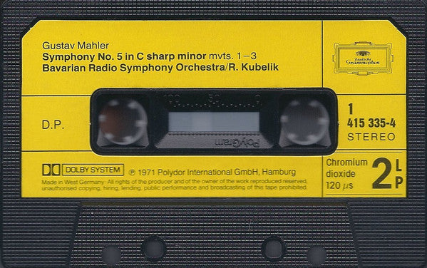 Gustav Mahler - Symphony No. 5 / Songs Of A Wayfarer (Cassette) - Discogs image 4