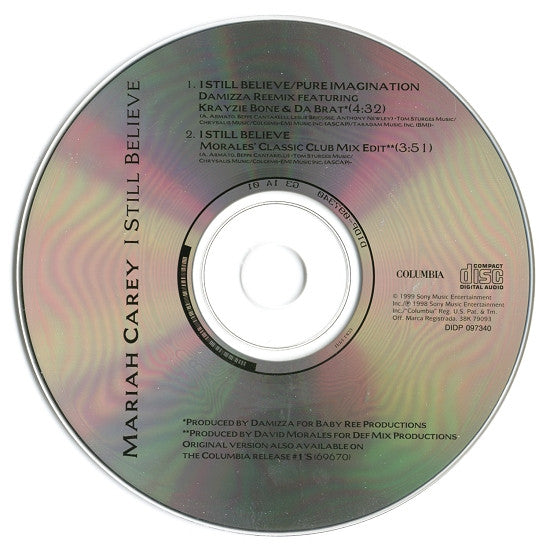 Mariah Carey - I Still Believe (CD) - Discogs image 3