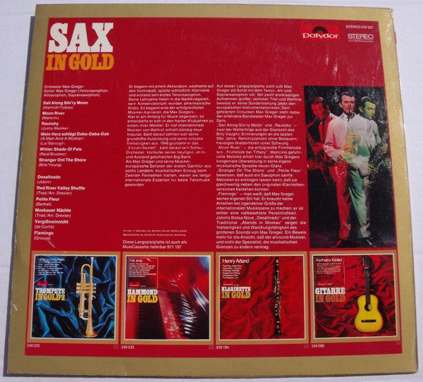 Max Greger Und Sein Orchester - Sax In Gold (LP) - Discogs image 2