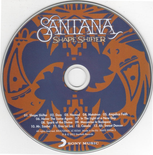 Santana - Shape Shifter (CD) - Discogs image 3