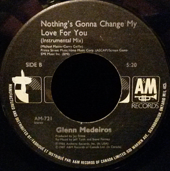 Glenn Medeiros - Nothing's Gonna Change My Love For You (7") - Discogs image 2