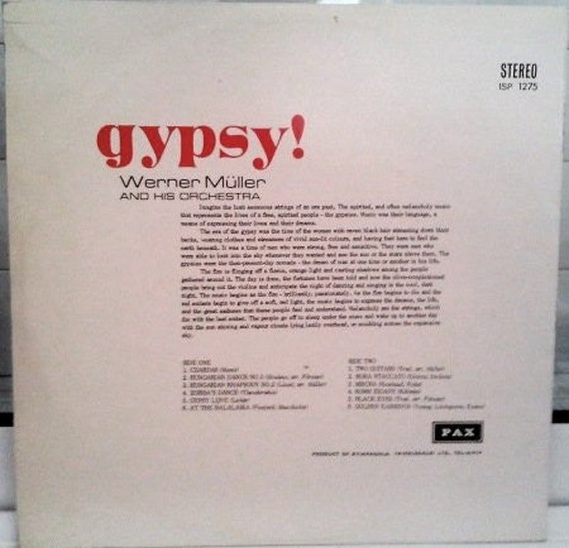 Werner Müller Und Sein Orchester - Gypsy! (LP) - Discogs image 2