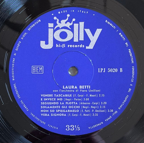 Laura Betti Con L'Orchestra Di Piero Umiliani - Discogs image 4