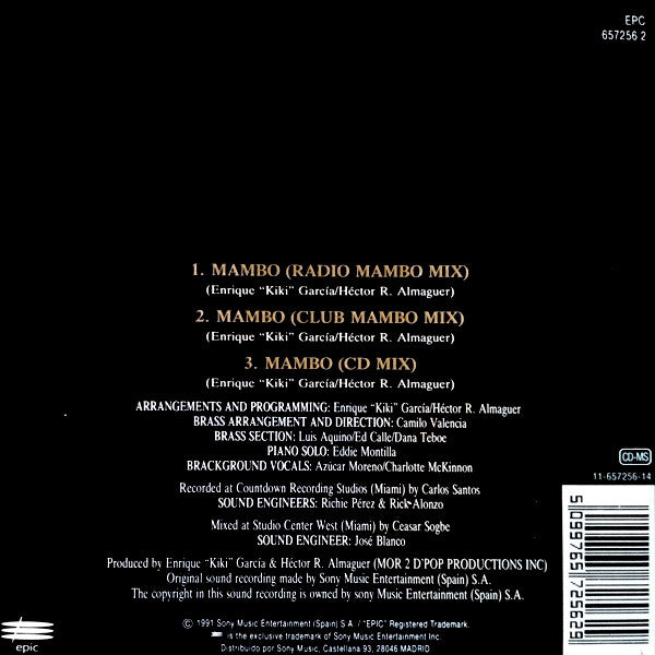 Azucar Moreno - Mambo (CD) - Discogs image 2