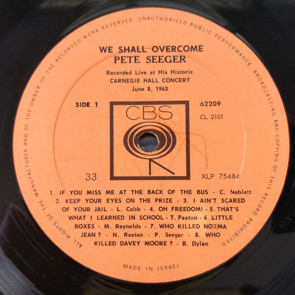 Pete Seeger - We Shall Overcome (LP) - Discogs image 3