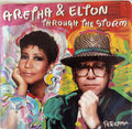 Aretha Franklin And Elton John - Through The Storm (7")