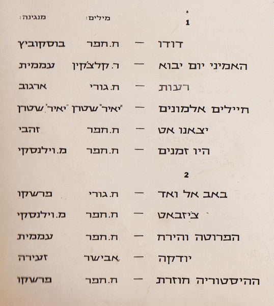 Yaffa Yarkoni - באב אל ואד = Bab El Wad (The Gate To Jerusalem) (LP) - Discogs image 5