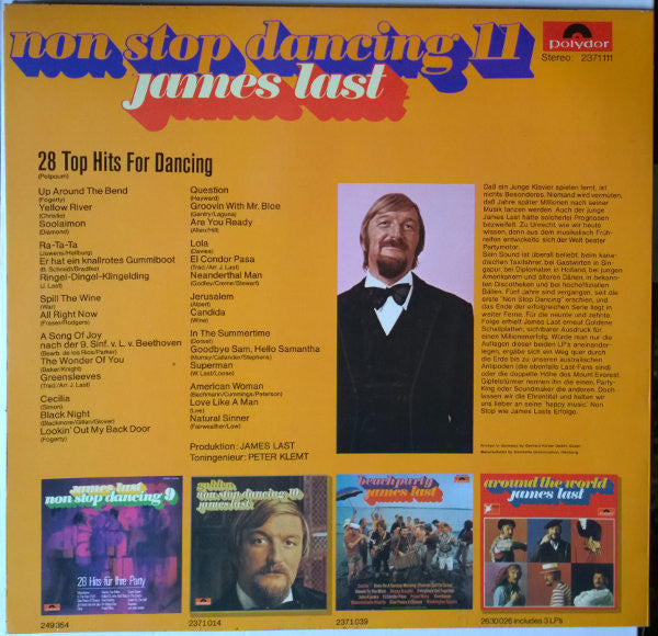 James Last - Non Stop Dancing 11 (28 Top Hits For Dancing) (LP) - Discogs image 2