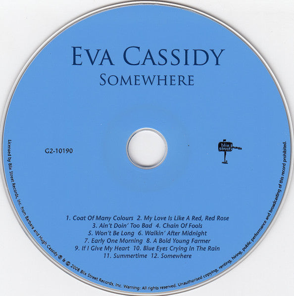 Eva Cassidy - Somewhere (CD) - Discogs image 4