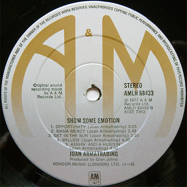 Joan Armatrading - Show Some Emotion (LP) - Discogs image 6