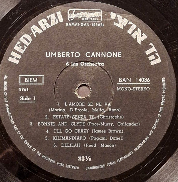 Umberto Cannone - Plays Again At The Sheraton Hotel (LP) - Discogs image 2