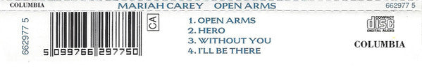 Mariah Carey - Open Arms (CD) - Discogs image 4