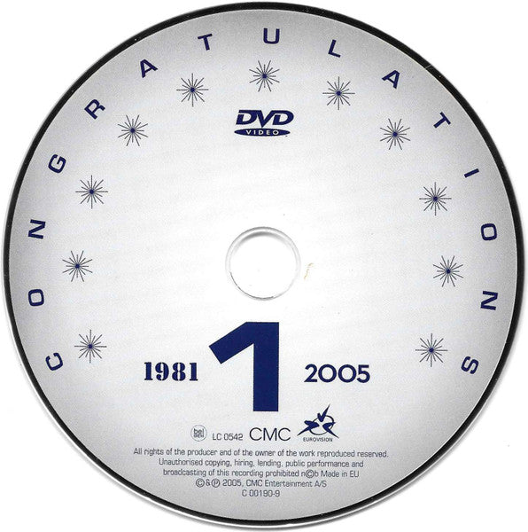 Various - Congratulations 50 Years Of The Eurovision Song Contest (All The Winners + Favourites 1981 2005) (2xDVD) - Discogs image 3