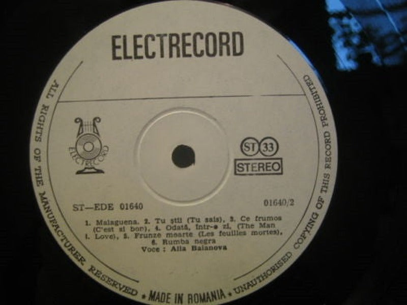 Alla Baianova - Melodii Celebre Din Repertoriul Internațional (LP) - Discogs image 4