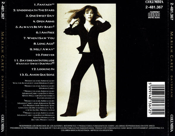 Mariah Carey - Daydream (CD) - Discogs image 2