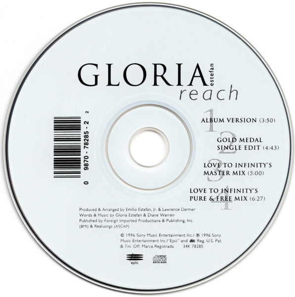 Gloria Estefan - Reach (CD) - Discogs image 3