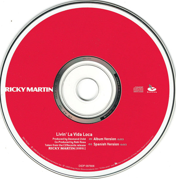 Ricky Martin - Livin' La Vida Loca (CD) - Discogs image 3